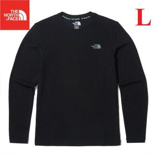 ザノースフェイス(THE NORTH FACE)の海外限定 ノースフェイス ロングTシャツ ラウンドT 兼用 黒/L K162B(Tシャツ/カットソー(七分/長袖))