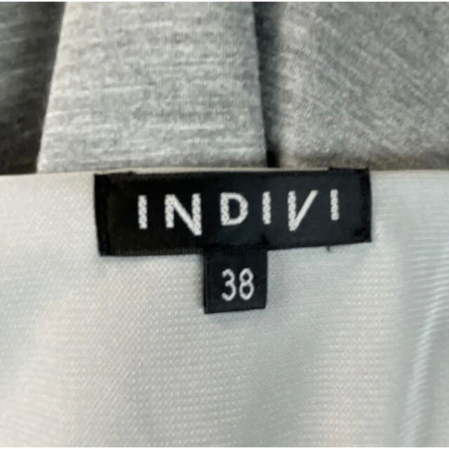 INDIVI(インディヴィ)のインディビ　肩レースワンピース　38 レディースのワンピース(ひざ丈ワンピース)の商品写真