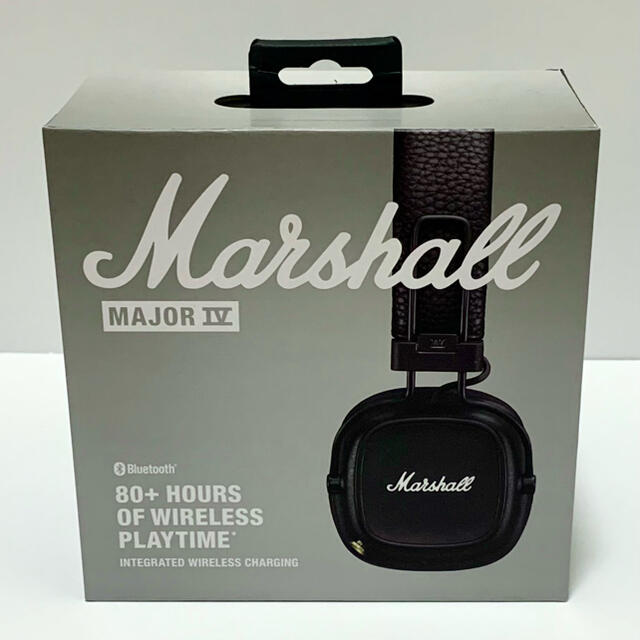 新品未開封】Marshall MAJOR Ⅳ BLACK ヘッドフォン/イヤフォン