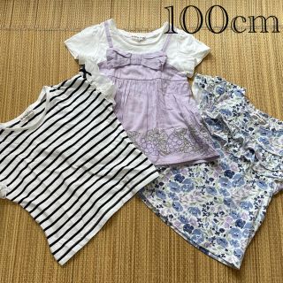 エニィファム(anyFAM)のanyFAM 女の子トップス3枚　100cm(Tシャツ/カットソー)