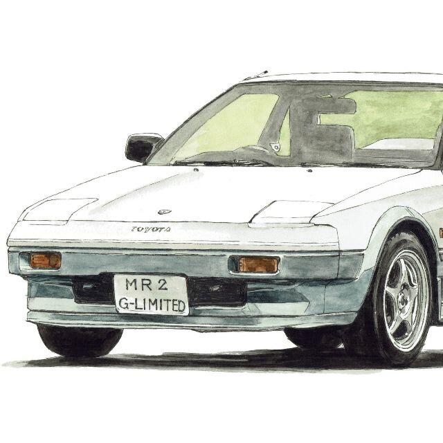 NC-558 トヨタMR2 1600限定版画サイン額装作家平右ヱ門 2