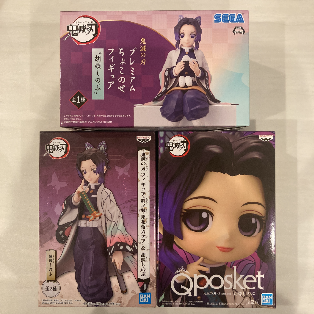 鬼滅の刃　Qposket　ちょこのせフィギュア　絆ノ装　胡蝶しのぶ エンタメ/ホビーのフィギュア(アニメ/ゲーム)の商品写真