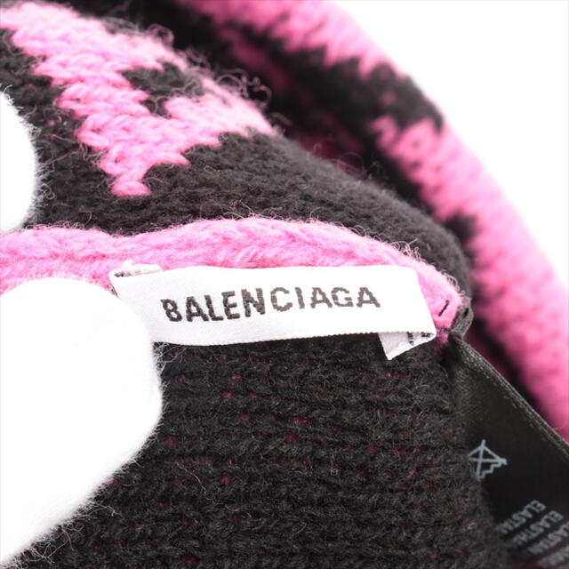 Balenciaga(バレンシアガ)の【中古美品全国送料無料】BALENCIAGA バレンシアガ ロゴニットキャップ  レディースの帽子(ニット帽/ビーニー)の商品写真