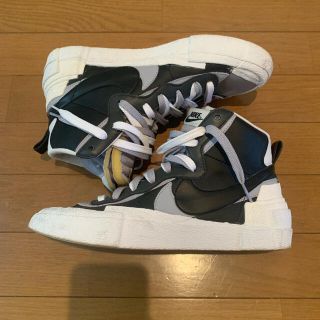 サカイ(sacai)のsacai × NIKE BLAZER MID BLACK / WHITE(スニーカー)