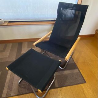 美品　Nychair banex 新居猛 ニーチェア　オットマン付(ハイバックチェア)