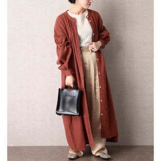 フリークスストア(FREAK'S STORE)の専用♡FREAK'S STORE web限定ガーゼギャザーワンピース brown(ロングワンピース/マキシワンピース)