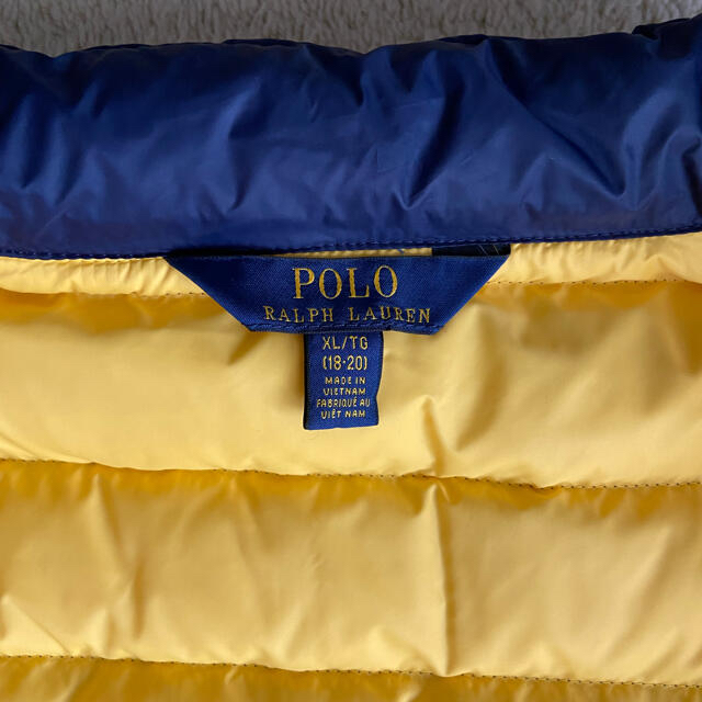 ラルフ　ローレン　ダウンジャケット　紺・黄色　サイズ　160、170