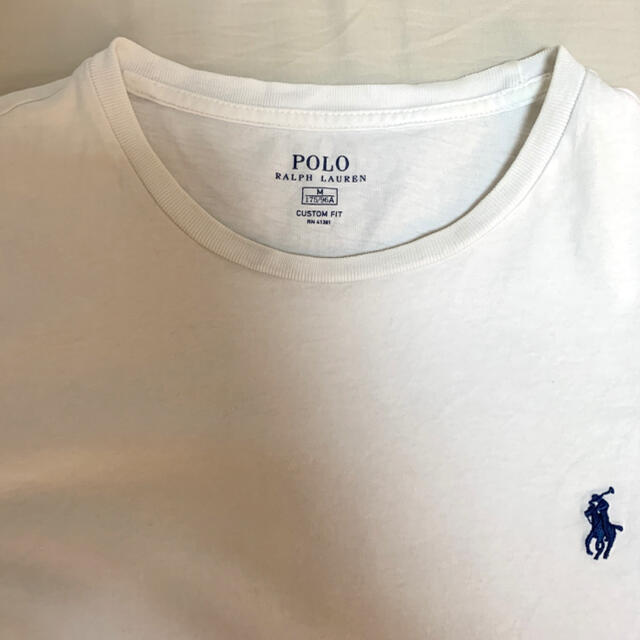 Ralph Lauren(ラルフローレン)のラルフローレンUネックTシャツ白 メンズのトップス(Tシャツ/カットソー(半袖/袖なし))の商品写真