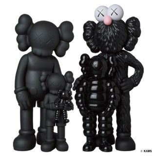 メディコムトイ(MEDICOM TOY)の新品未開封 kaws family black(その他)