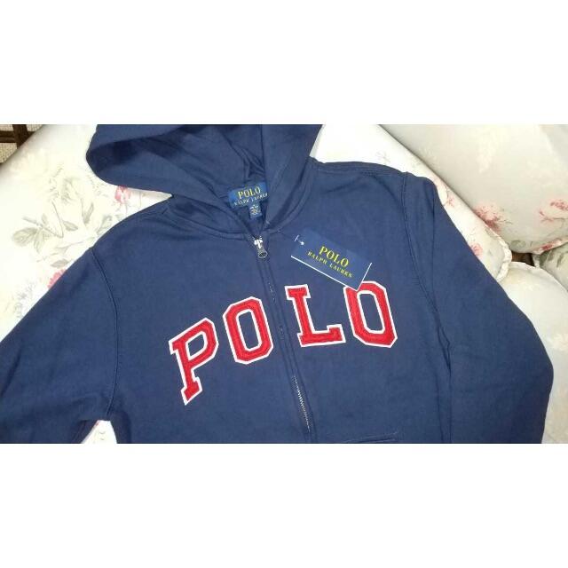 【新品】ラルフローレン ポロ POLO パーカー 青紺 90cm 2T