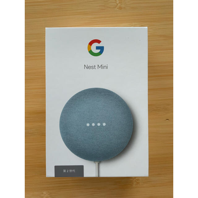 Google(グーグル)のGoogle nest mini sky スマホ/家電/カメラのオーディオ機器(スピーカー)の商品写真