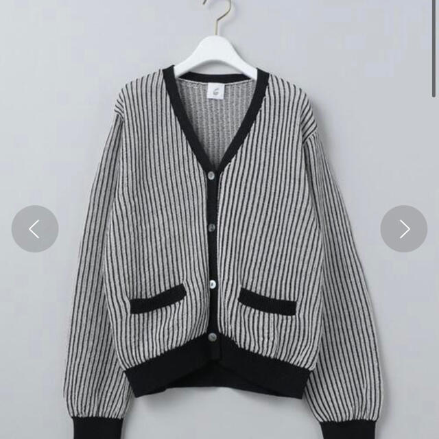 BEAUTY&YOUTH UNITED ARROWS(ビューティアンドユースユナイテッドアローズ)の＜6(ROKU)＞COTTON STRIPE CARDIGAN/カーディガン レディースのトップス(カーディガン)の商品写真