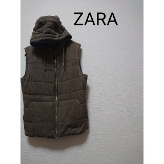 ザラ(ZARA)のZARAメンズ スウェード調ダウンベスト(ダウンベスト)