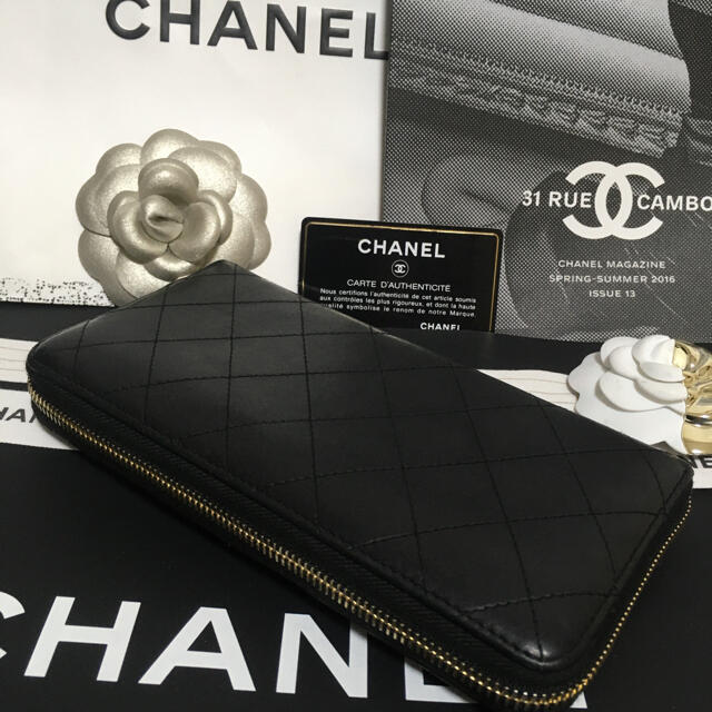 CHANEL(シャネル)のみんみん様専用♡美品 ★シャネル マトラッセ 長財布 正規品 限定ココ♡ レディースのファッション小物(財布)の商品写真