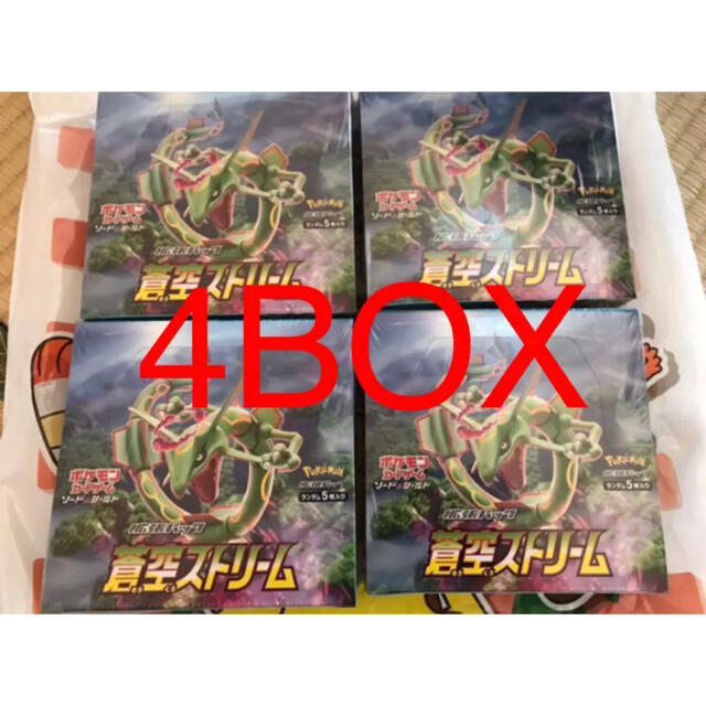 4box シュリンク付き ポケモンカード 蒼空ストリーム box - Box/デッキ
