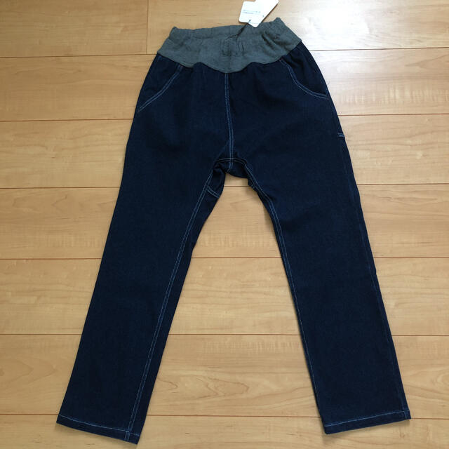 オフィシャルチーム　カットデニムサルエルパンツ140 キッズ/ベビー/マタニティのキッズ服男の子用(90cm~)(パンツ/スパッツ)の商品写真