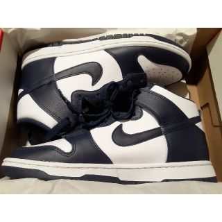 ナイキ(NIKE)のNIKE DUNK HIGH "CHAMPIONSHIP NAVY" 27.5(スニーカー)