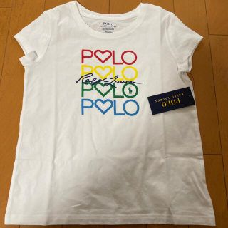 ポロラルフローレン(POLO RALPH LAUREN)のラルフローレンの今季　ロゴTシャツ　130新品　74%オフ(Tシャツ/カットソー)