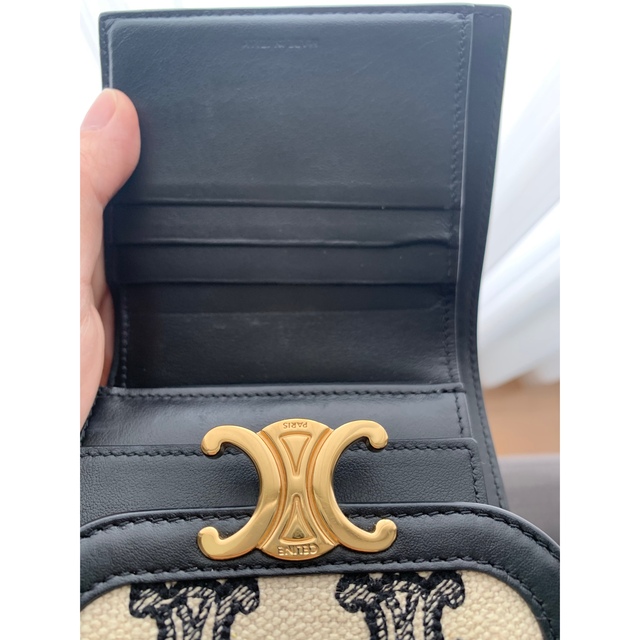 返品不可】 - celine CELINE スモールウォレット エンブロイダリー