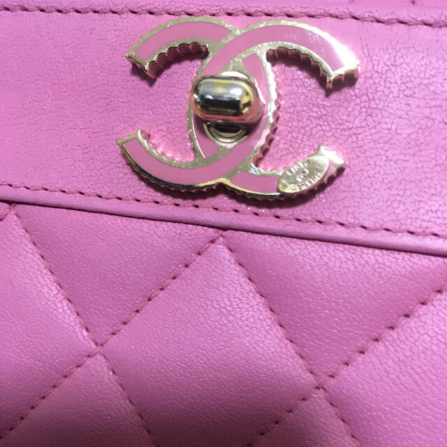 CHANEL(シャネル)のみーぴ様専用♡美品★  シャネル マドモアゼル 長財布 フラップ ピンク 正規品 レディースのファッション小物(財布)の商品写真