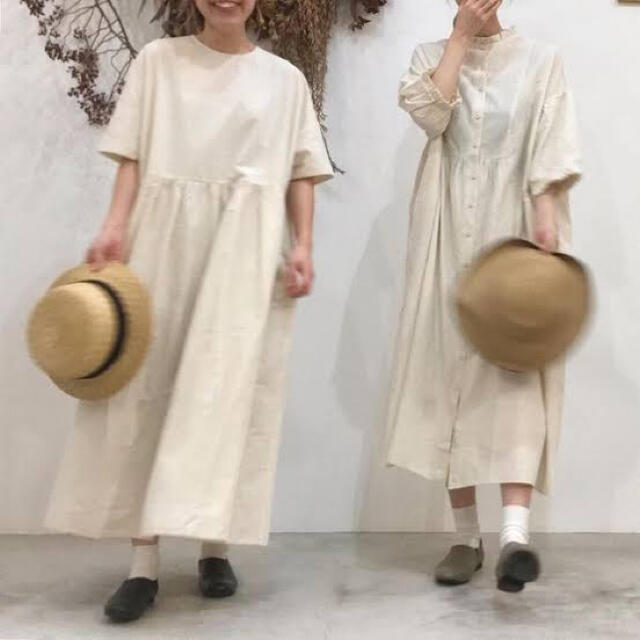 nest Robe - オオカミとフクロウ 三拍子のブーケ 5分丈 生成の nest Robe - オオカミとフクロウ 三拍子のブーケ 5分丈 生成の