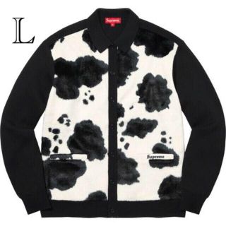 シュプリーム(Supreme)のSupreme Cow Print Cardigan Black Lサイズ(カーディガン)