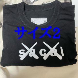 サカイ(sacai)のsacai x KAWS / Flock Print T-Shirt 青山限定(Tシャツ/カットソー(半袖/袖なし))