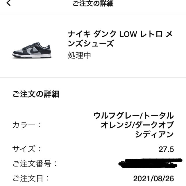 NIKE DUNK LOW チャンピオンシップ グレー ナイキ　27.5cm