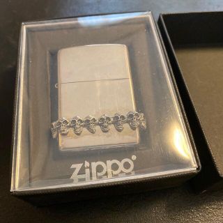 ジッポー(ZIPPO)の髑髏スカルガイコツシャレコウベ骨骨ロックZIPPO(タバコグッズ)