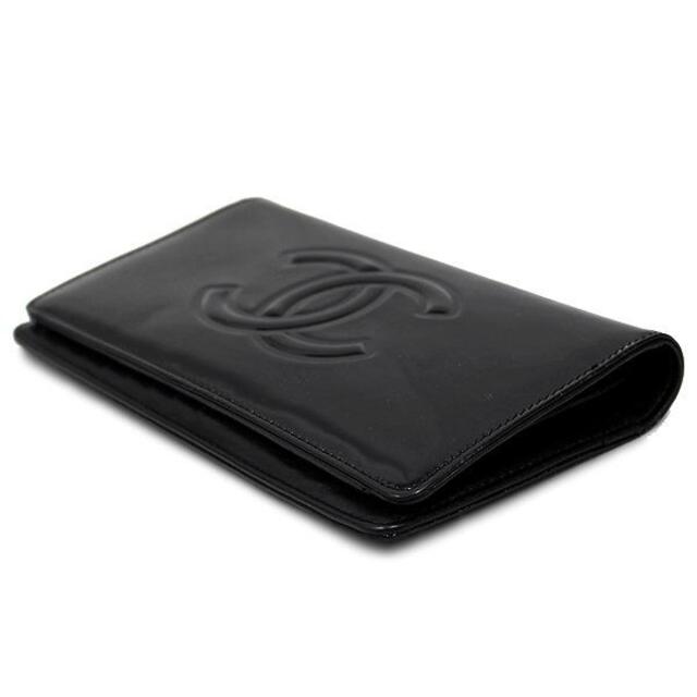 カードポケ CHANEL - シャネル 財布 エナメル カメリア メイクアップ