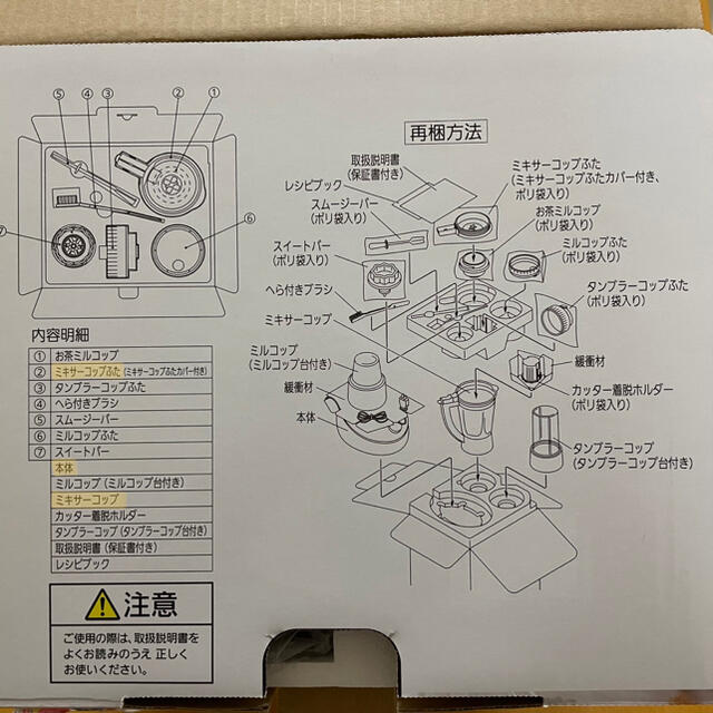 Panasonic(パナソニック)のPanasonic ファイバーミキサー スマホ/家電/カメラの調理家電(ジューサー/ミキサー)の商品写真