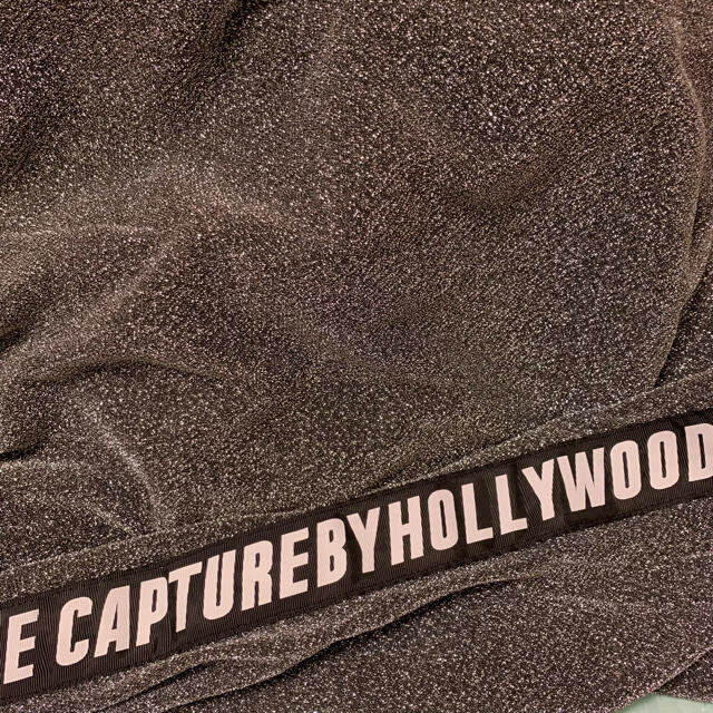 HOLLYWOOD MADE(ハリウッドメイド)のCapture by Hollywood Made♡サイドロゴテープラメスカート レディースのスカート(ひざ丈スカート)の商品写真
