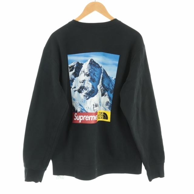 Supreme(シュプリーム)のシュプリーム ノースフェイス スウェット トレーナー 雪山 プリント M 黒 スポーツ/アウトドアのスポーツ/アウトドア その他(その他)の商品写真