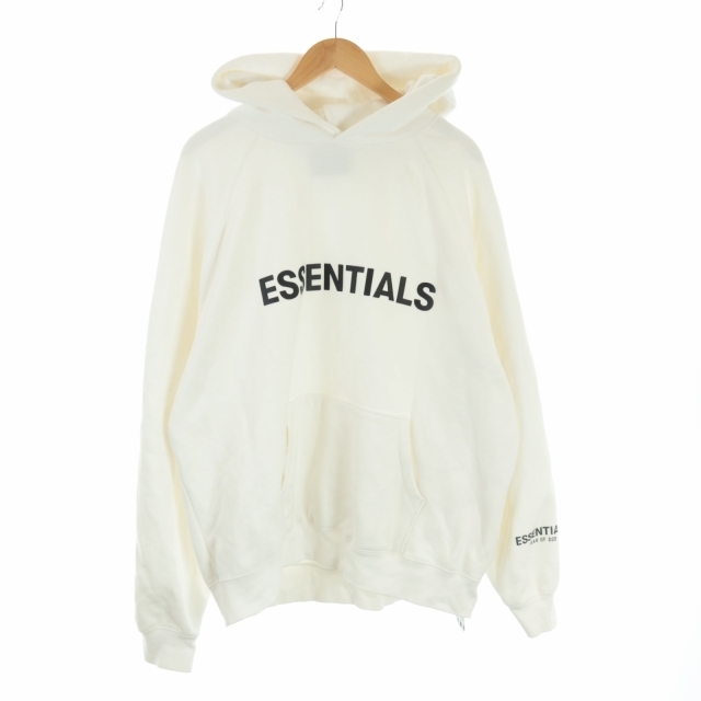 ESSENTIALS 白パーカー