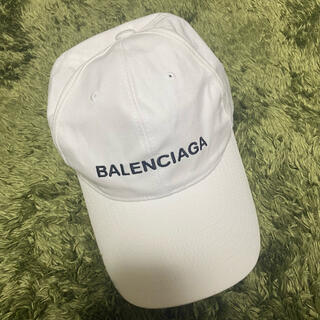 バレンシアガ(Balenciaga)の値下げ！BALENCIAGA キャップ ホワイト 帽子(キャップ)