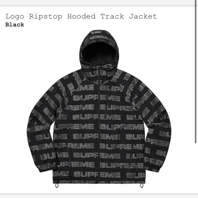 メンズsupreme Logo Ripstop Hooded Track Jacket