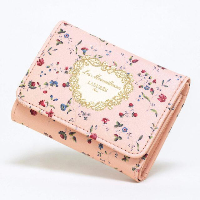 Les Merveilleuses LADUREE(レメルヴェイユーズラデュレ)の♡GLOW 12月号付録 レ・メルヴェイユーズ ラデュレ 三つ折りミニ財布♡ レディースのファッション小物(財布)の商品写真