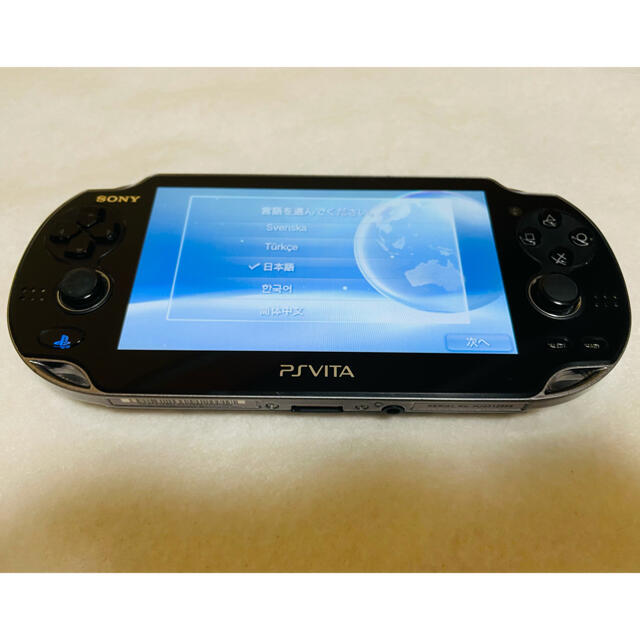 ゲームソフト/ゲーム機本体PlayStation Vita PCH-1000 ZA01 クリスタルブラック