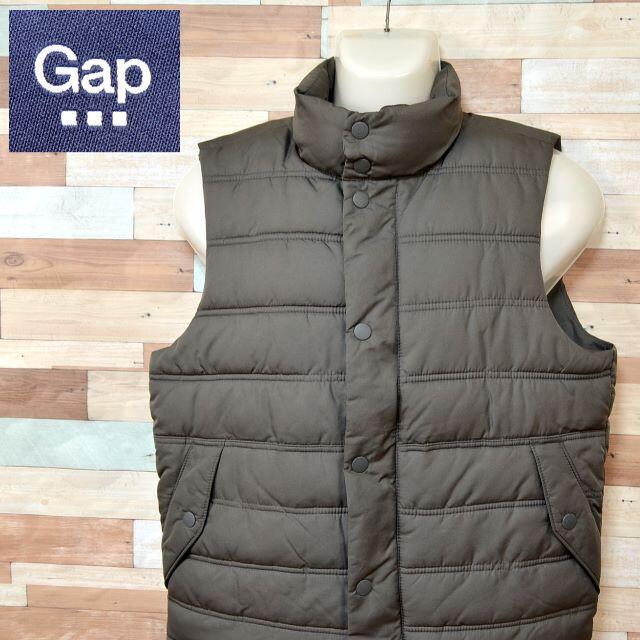 GAP(ギャップ)の【Gap】 美品 ギャップ 中綿ベスト 無地グレー サイズXS メンズのトップス(ベスト)の商品写真