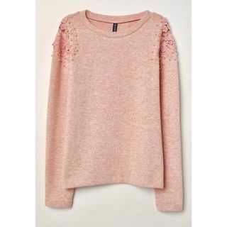 エイチアンドエム(H&M)の未使用タグ付*刺繍セーター*H&M(カットソー(長袖/七分))