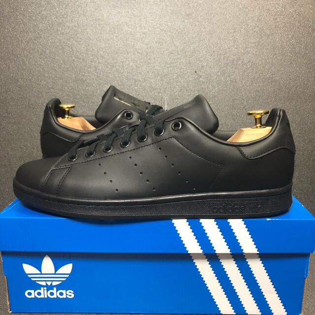 新品28.5cm adidas Stan Smith all black