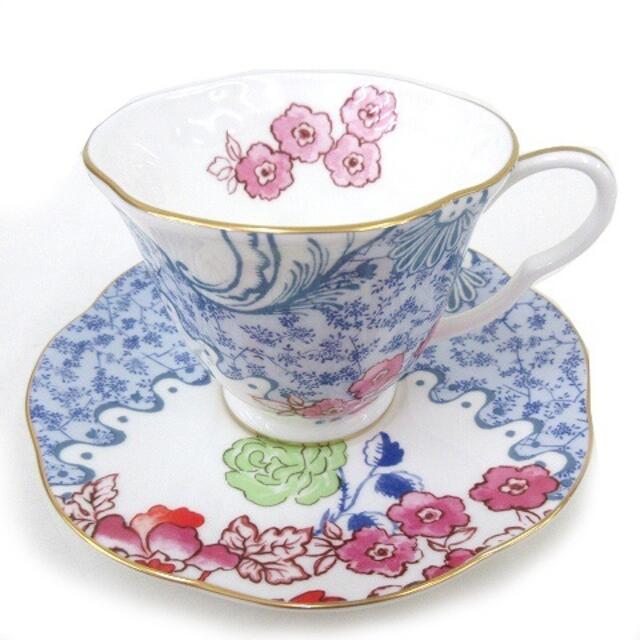 WEDGWOOD(ウェッジウッド)のウェッジウッド 美品 廃盤 BUTTERFLY BLOOM カップ&ソーサー エンタメ/ホビーの美術品/アンティーク(陶芸)の商品写真