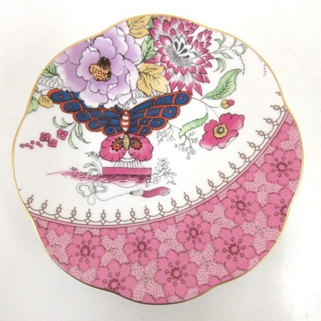 WEDGWOOD(ウェッジウッド)のウェッジウッド 美品 廃盤 BUTTERFLY BLOOM カップ&ソーサー エンタメ/ホビーの美術品/アンティーク(陶芸)の商品写真