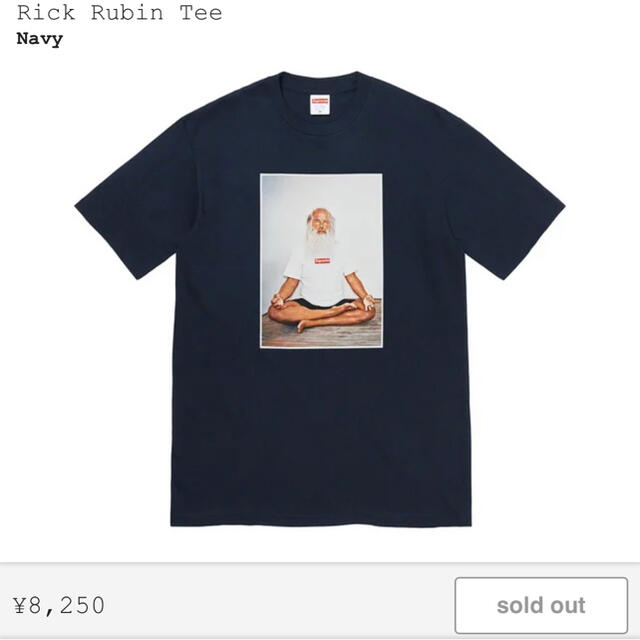 Supreme(シュプリーム)のSupreme  Rick Rubin Tee Navy メンズのトップス(Tシャツ/カットソー(半袖/袖なし))の商品写真