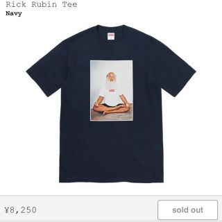 シュプリーム(Supreme)のSupreme  Rick Rubin Tee Navy(Tシャツ/カットソー(半袖/袖なし))