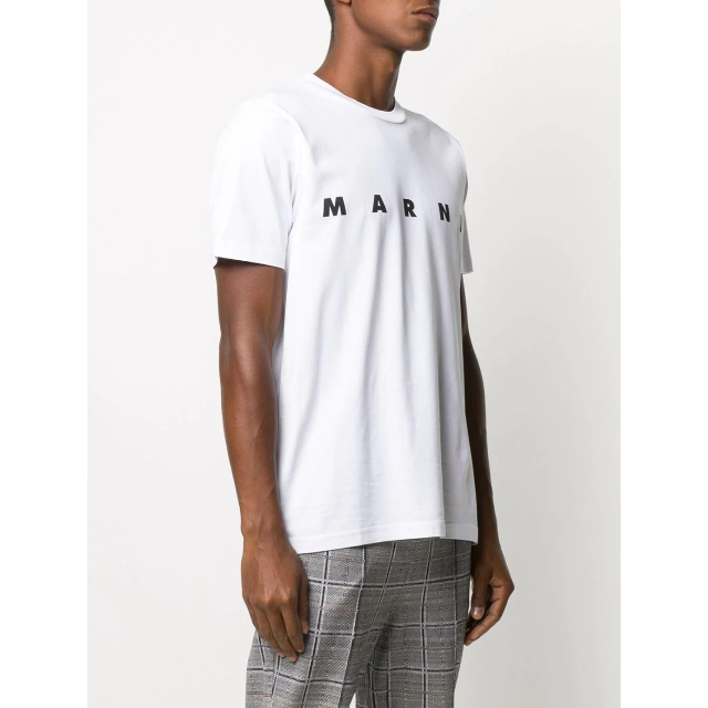 【新品・正規品】マルニ ロゴプリントTシャツ 46サイズ ホワイト