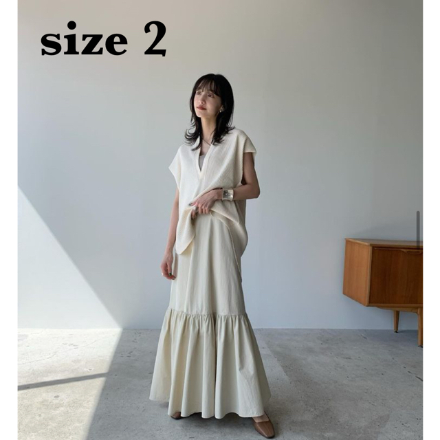 スカート【新品タグ付】CLANE   VOLUME TIERED MAXI SKIRT