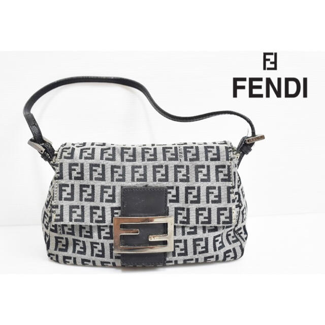 FENDI ズッカ柄 ミニマンマ ミニバッグ ハンドバッグ シルバー金具