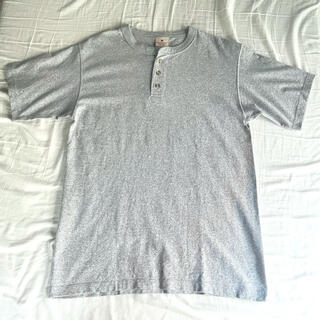 USA製 Goodwear グレーヘンリーネックTシャツ(Tシャツ/カットソー(半袖/袖なし))
