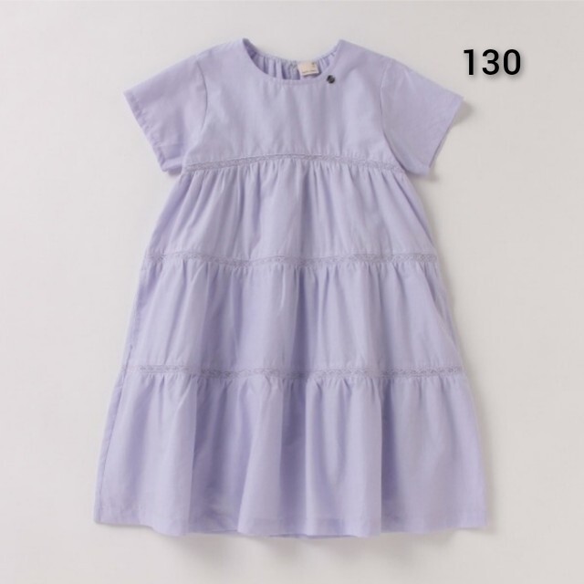 petit main(プティマイン)の新品 petit main ティアードワンピース130 キッズ/ベビー/マタニティのキッズ服女の子用(90cm~)(ワンピース)の商品写真